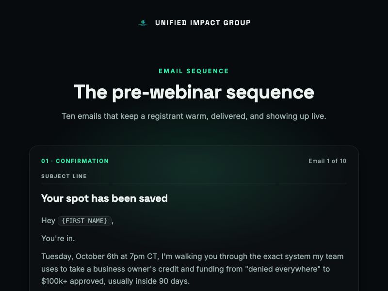 Pre-webinar preview
